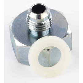 JEGS Nitrous Bottle Nut Adapter | -6AN Male Without Port | Made In USA | Includes Sealing Washer | 1 Per Package