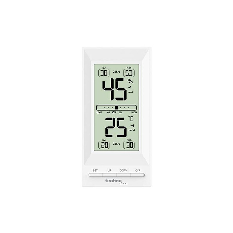 Technoline WS9129 Office Thermometer, Thermo-Hygrometer, Thermometer, Temperature, Humidity, Room Comfort