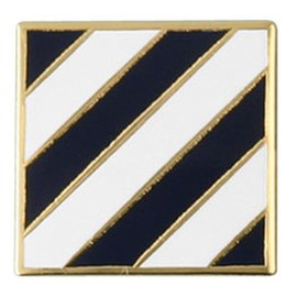 Mitchell Proffitt Pin de solapa de 3ª División de Infantería, azul oro blanco, 3/4 pulgadas