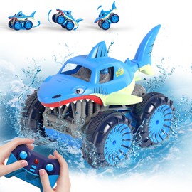 Fast Direct Charging of Remote Controlled Cars, Waterproof Stunt Car with On/Off Cool LED, Monster Truck 2.4GHz 4WD Indoor Outdoor Kids RC Toy Gift Ideas for Boys Girls
