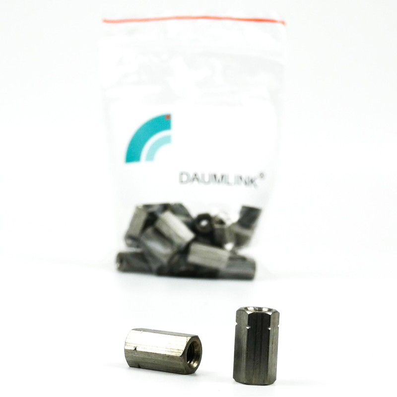 DAUMLINK® Extension nut, 3D high DIN 6334, material V2A stainless