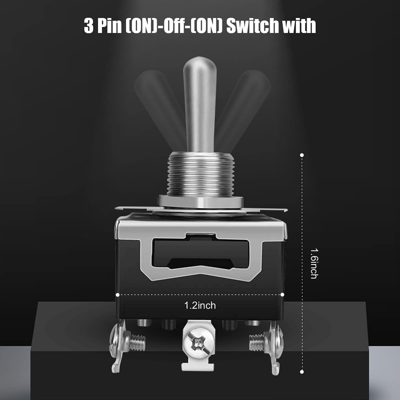 Toggle Switch 12V, Heavy Duty 120V SPST ON Off Rocker