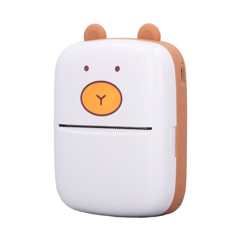 Portable Thermal Printer with 5 Roll Paper Bluetooth Portable Pocket