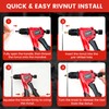 WOBANK Rivet Nut Tool Kit, 8" One Handed Rivnut Tool