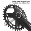 Kids Cycle Crankset, 34T Aluminum Alloy Cycle Chainring Crank Arm