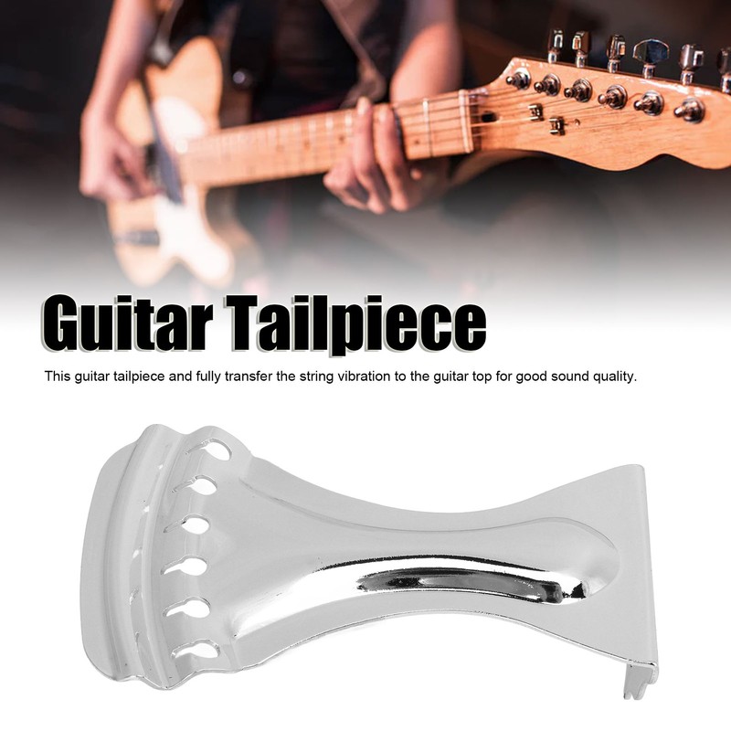 Guitar Tailpiece 6 String Bridge Alloy Easy Tuning Instrument Accessory