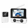 4.3 inch Wireless Video Doorbell with Night Vision, 1080P, Rechargeable Home Door Camera
