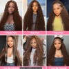 Chocolate Brown 13x6 Deep Wave Lace Front Wigs Human Hair