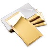 Diflart Peel and Stick Mirror Backsplash, Gold, 3x6 Inch, Beveled