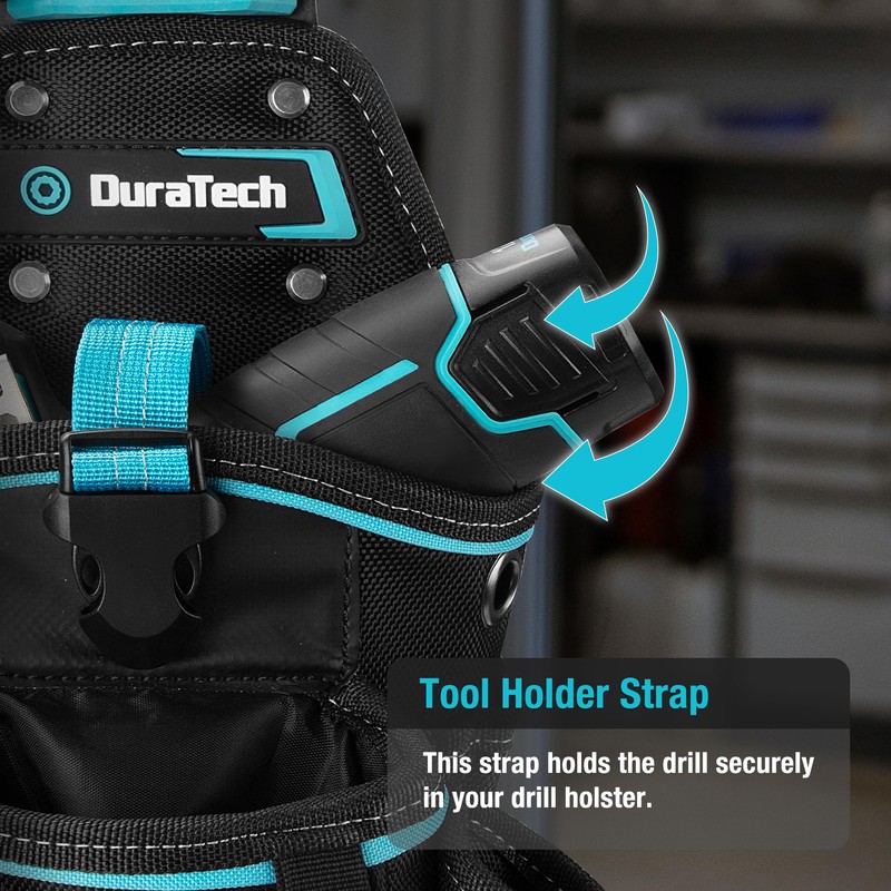 DuraTech Drill Holster with Quick Release Buckle, Heavy Duty Impact