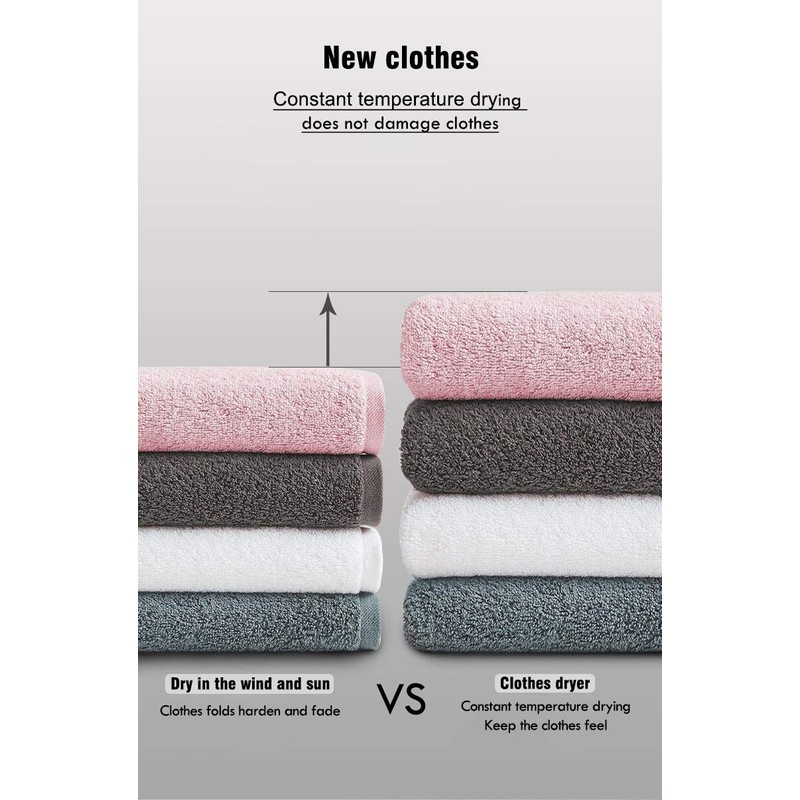 XIAQING Portable Dryer, 110V 1000W Electric Clothes Dryer Machine, Double