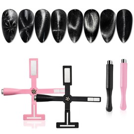 Cat Eye Magnet for Nails, Nail Magnet Set, Strong Suction Magnets for Nail Art, Nail Manicure Design Salon DIY Accessories Home