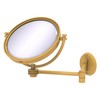 Allied Brass WM-6D/3X-FTB 8 Inch Wall Mounted Extending Make-Up Mirror
