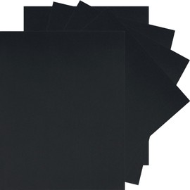 50 Sheets Black Cardstock Paper 8.5 x 11 inches, 250 GSM/92 lb Thick Card Stock Paper Black Construction Paper for DIY Cards, Cardstock Printer Paper Scrapbook Paper Cardboard Paper for Crafts