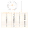 sourcing map 200Pcs Internal Retaining Ring Circlip Assortment Set, 304