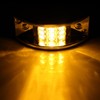 OCPTY 6pcs 12 Led Rectangular Armored-style Side Marker Light w/Chrome