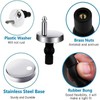 YQkangzhu 4 Pcs Toilet Seat Hinge Fixing, Quick Release Top