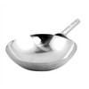 iPro Kitchenware 16" Single Handle Stainless Steel Chinese Wok with Welded Joint