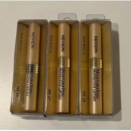 Revlon 3 PCS OF REVLON MOISTURE STAY PROTECTIVE LIPTINT SPF25 #20 SHEER ESPRESSO .06OZ
