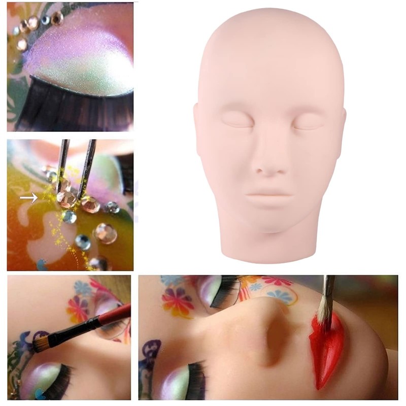 Makeup Practice Head, 1 Piece Improved Practice Mannequin Training Head