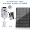 3W Solar Panel for Outdoor Wireless Security Camera, Continuously Power