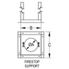 264006 6" Square Firestop Support B- Vent