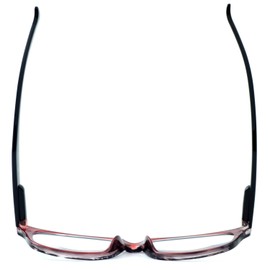 Calabria R444S Vintage Reading Eye Glasses +1.50 Red Stripe Colorway Men Women Retro Eyeglass Readers Trendy Fashion Stylish