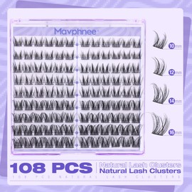 Spiky Cluster Eyelash Extensions Fairy Lash Clusters Natural Manga Eyelash Clusters Anime Individual Lash Extensions 10-16MM CC-Curly Cluster Lash Pack Wispy for Daily Clean Makeup Look