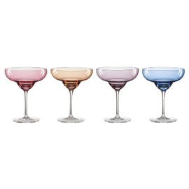 Oneida True Colors Margarita Glasses, Set of 4, 4 Count, Multi