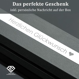 Eleganter Metall Kugelschreiber mit Gravur als Geschenk & Symbol mit Geschenkverpackung – Goldene Details & blaue Mine – mit Jetzt anpassen direkt online gestalten!
