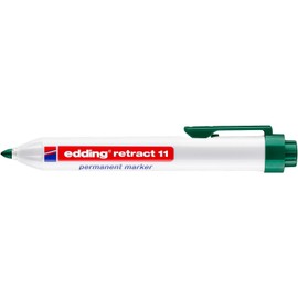 Edding Permanent retract 11 markers green 1.5-3 mm, pack of 3