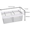 Yatmung 2 Pack Extra-Large Deli Drawer Organizer for Refrigerator Pull