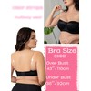 Dvpol Strapless Bra 40DDD Bras for Women Push up 40F