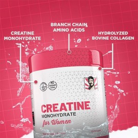 Creatine Monohydrate for Women with Collagen and BCAA's - Fitness Supplement Powder for Muscle, Healthy Hair, Skin, Nails and Recovery:_1 Bottle(50% OFF)