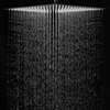 BWE Rain Shower Head High Pressure Black 16 Inch Square