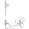 SANEI E106V-13 Dual Outlet Flexible Faucet for Irrigating, Nominal 13