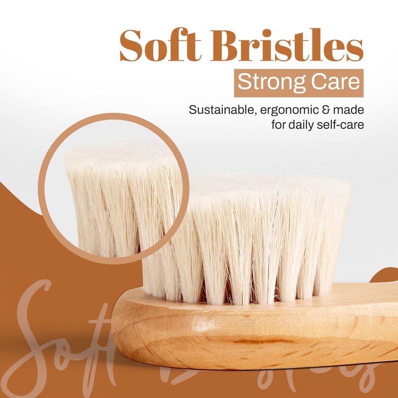 DSG PRO Face Brush – Soft Goat Hair & Natural