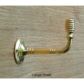 Castelion® Elegant Brass Beehive Coat Hook (Large Beehive Hook)