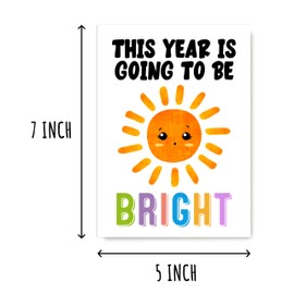 This Year Is Going To Be Bright - First Day Of School - Back To School Card - Thank You Greeting Card - Teacher Appreciation Card - Funny Thank You Card
