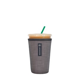 Sok It Java Sok Iced Coffee & Cold Soda Insulated Neoprene Cup Sleeve (Anthracite, Medium: 22-28oz)