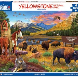 White Mountain Puzzles - Yellowstone - 1000 Piece Jigsaw Puzzle