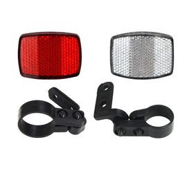 Guidre Rear Reflector Bicycle with Accessories Bicycle Accessories, Bicycle Reflectors Front and Rear, 1 Bicycle Bell + 1 x Reflectors Front and 1 Rear (Bicycle Reflectors Front and Rear)