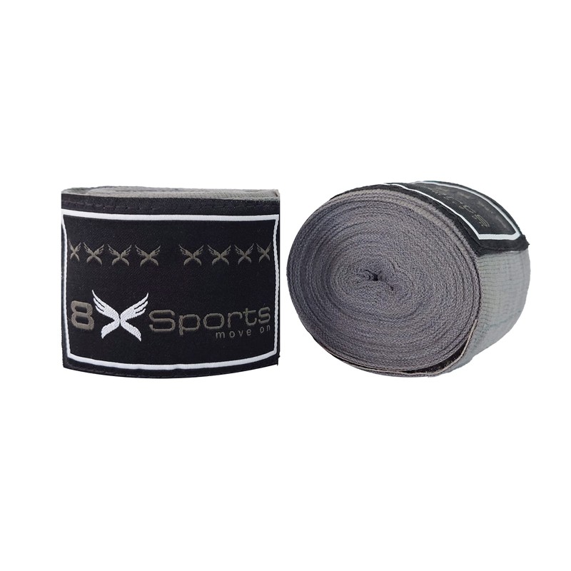 8Xsports Boxing Hand Wraps set 4.5 Meter Elasticated Thumb Loop