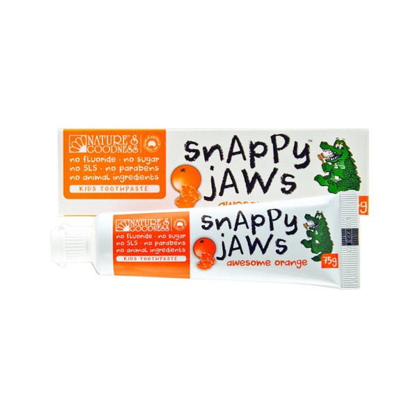 Natures Goodness Nature's Goodness Snappy Jaws Toothpaste Awesome Orange 75g