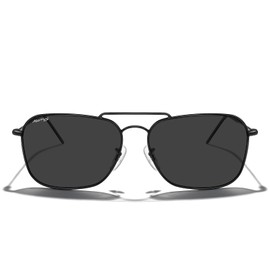MERRY'S Retro Metal Square Aviator Polarized Sunglasses for Men Women S6028