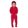 Footed Pajamas - Family Matching Fiery Red Hoodie One Pieces