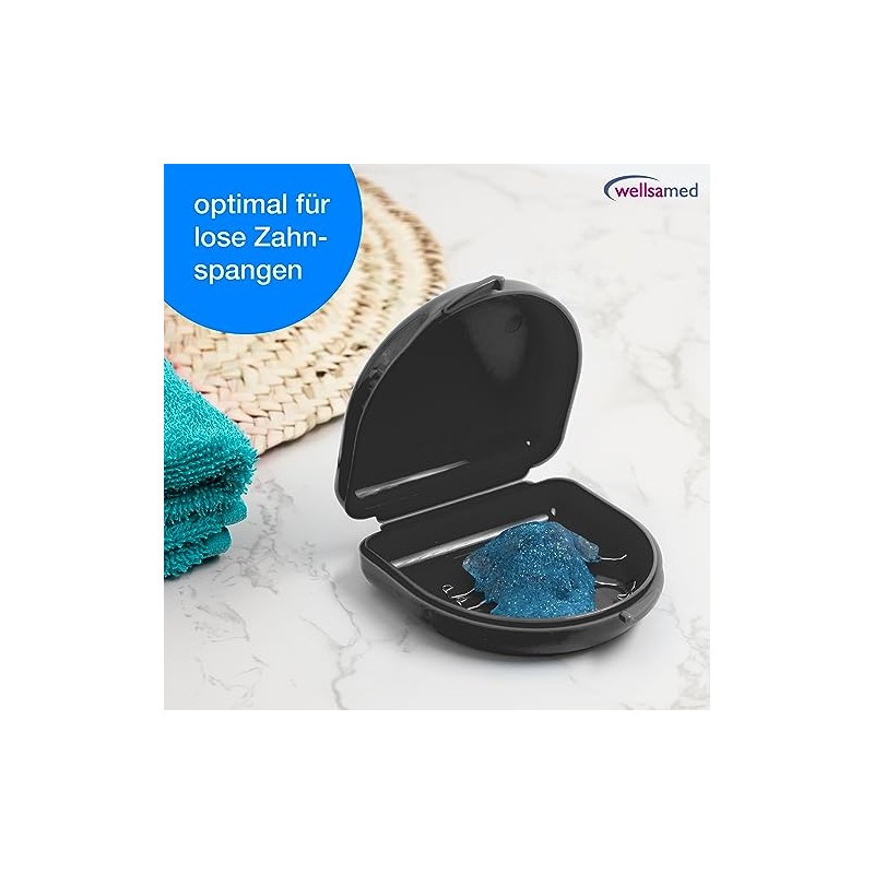 Wellsamed KFO Classic Black Rail Box for Storing Braces or