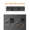 Kadunmina Gun Rack Wall Mount Adjustable Heavy Duty Steel Indoor