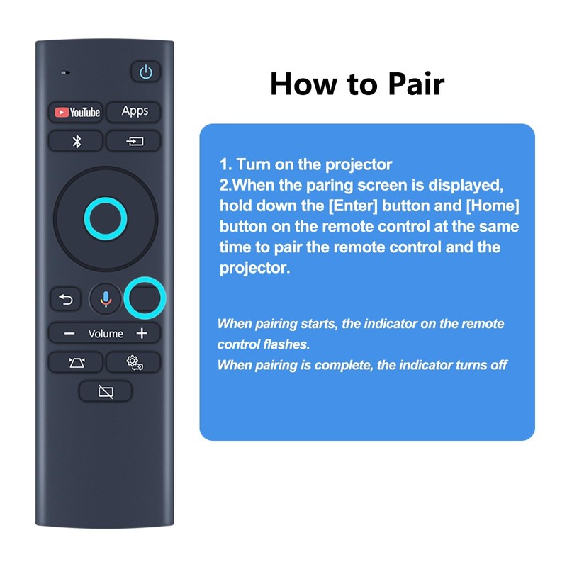 PZL EH-LS300 Voice Replacement Remote Control for Epson EpiqVision LS300