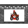 Concept 234 Red Café Motorcycle Road Racer Wall Art Decal